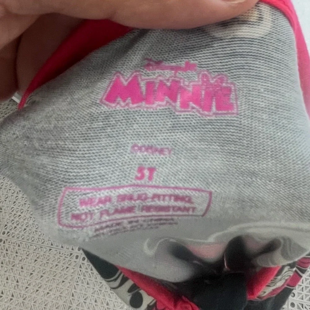 NWT Disney Minnie Mouse Daisy Duck Toddler‎ Girls Pajamas Sleepwear 5T Navy Pink